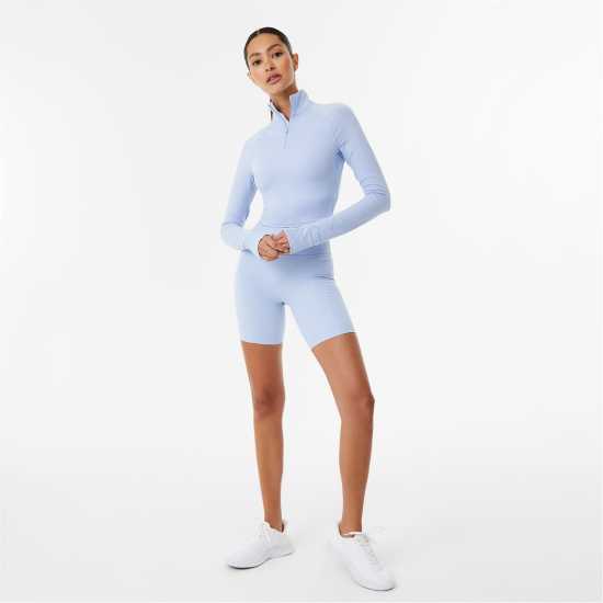 Usa Pro X Sophie Habboo Mid Quarter Zip Top Брунера Синьо 