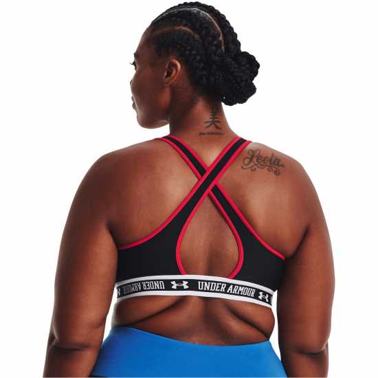Under Armour Mid Support Sports Bra Red Спортни сутиени