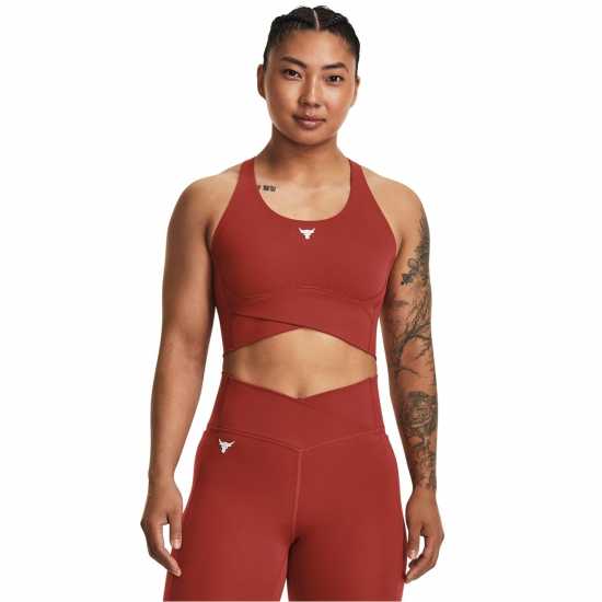 Under Armour Project Rock Crossover Medium Impact Sports Bra  