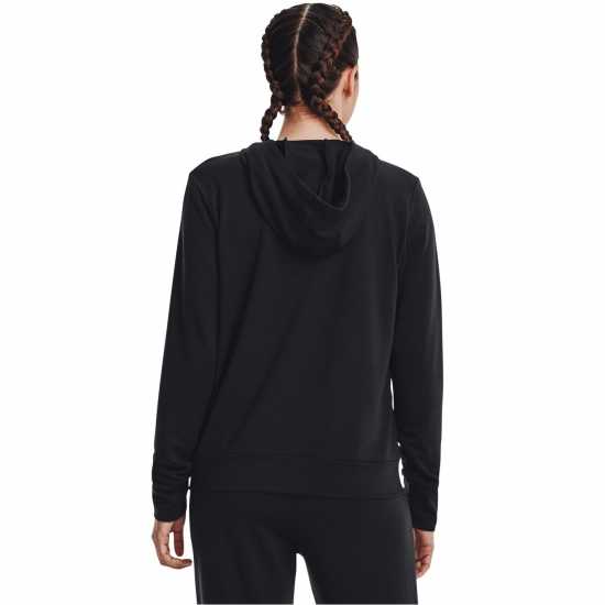 Under Armour Armour Rival Terry Full Zip Hoodie Womens Black Дамски суичъри и блузи с качулки