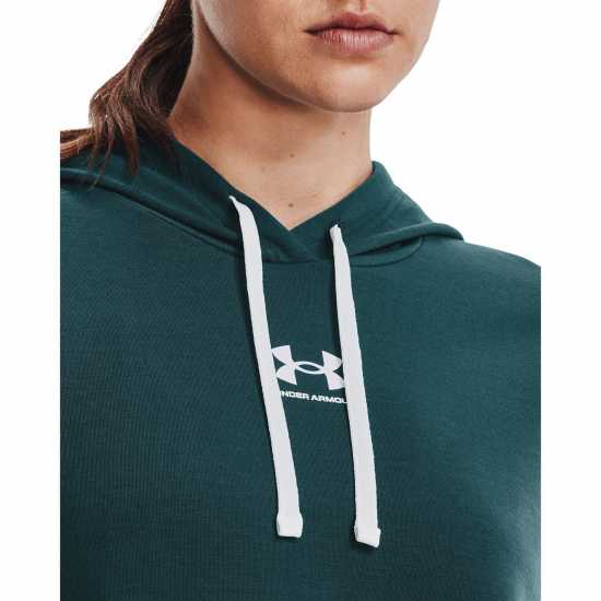 Under Armour Armour Rival Terry Oth Hoodie Womens Green Дамски суичъри и блузи с качулки