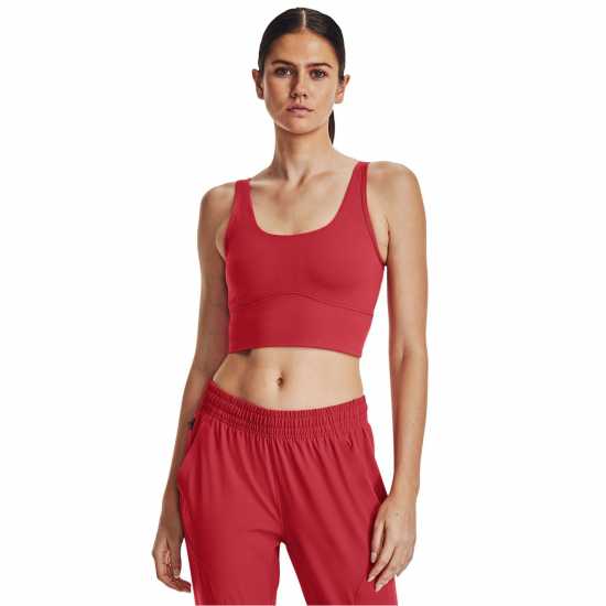 Under Armour Meridian Fitted Crop Tank Womens Red 