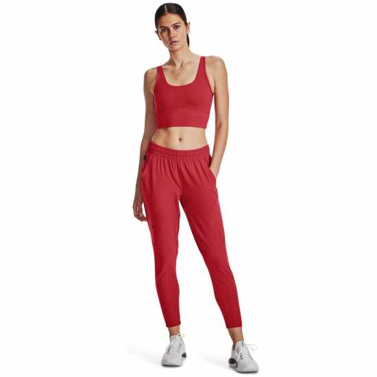 Under Armour Meridian Fitted Crop Tank Womens Red 