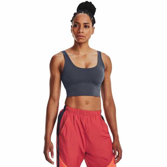 Under Armour Meridian Fitted Crop Tank Womens Grey 