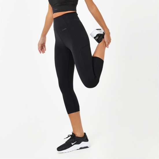 Usa Pro High Rise Capri Cropped Leggings Черно Usa Pro High Rise Capri Cropped Leggings Черно