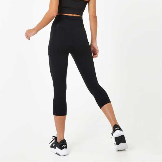 Usa Pro High Rise Capri Cropped Leggings Черно Usa Pro High Rise Capri Cropped Leggings Черно