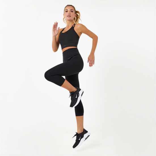 Usa Pro High Rise Capri Cropped Leggings Черно Usa Pro High Rise Capri Cropped Leggings Черно