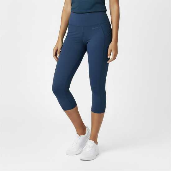 Usa Pro Дамски Клин High Rise Capri Cropped Leggings Ladies Navy 