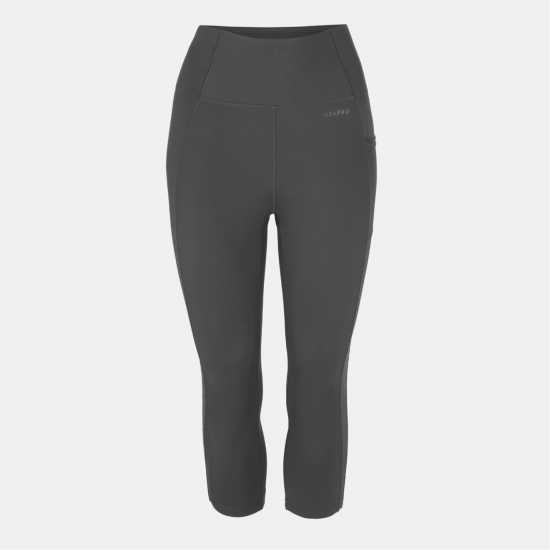 Usa Pro High Rise Capri Cropped Leggings Charcoal 