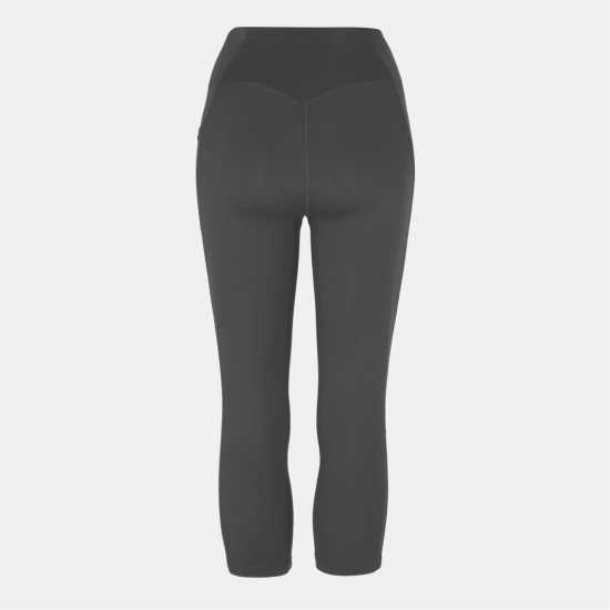 Usa Pro High Rise Capri Cropped Leggings Charcoal 