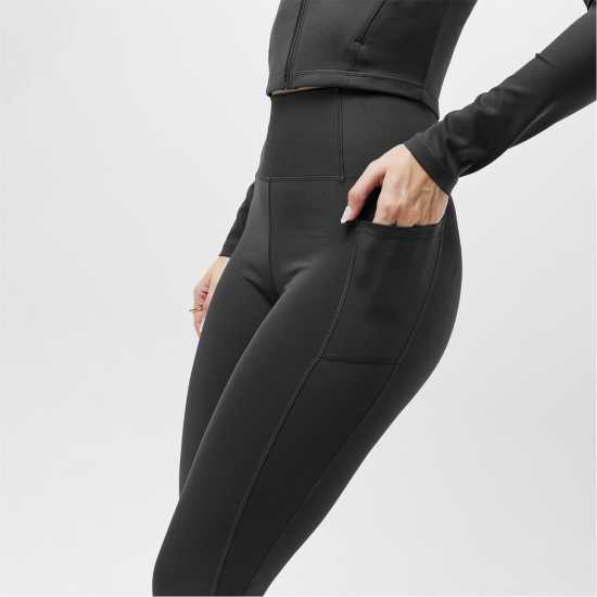 Usa Pro High Rise Capri Cropped Leggings Угъл 