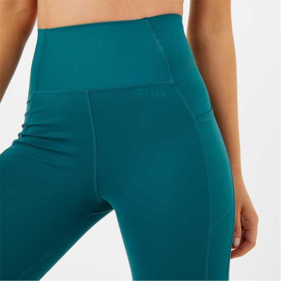 Usa Pro High Rise Capri Cropped Leggings Синьо-зелено 