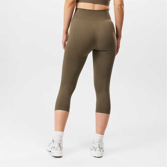 Usa Pro Seamless Capri Cropped Leggings Топла пепел Йога