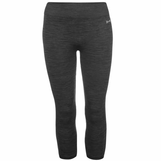 Usa Pro Seamless Capri Cropped Leggings Тъмно сиво марл Йога
