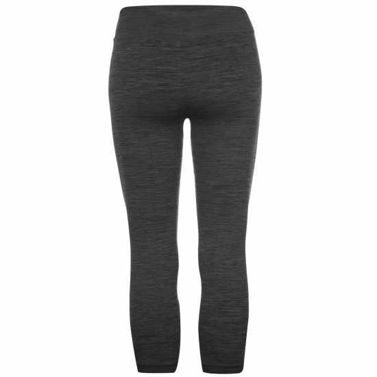 Usa Pro Seamless Capri Cropped Leggings Тъмно сиво марл Йога