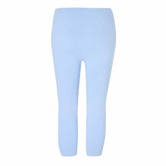 Usa Pro Seamless Capri Cropped Leggings Womens Brunera Blue 