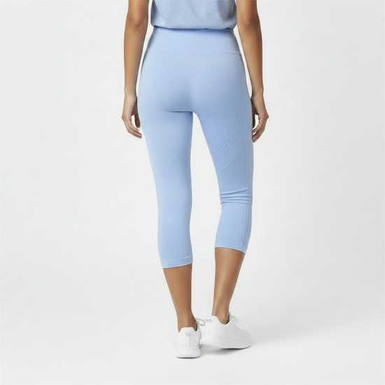 Usa Pro Seamless Capri Cropped Leggings Womens Brunera Blue 