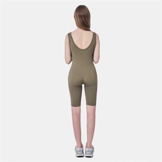 Miso Unitard Womens Хаки Дамски дрехи за фитнес