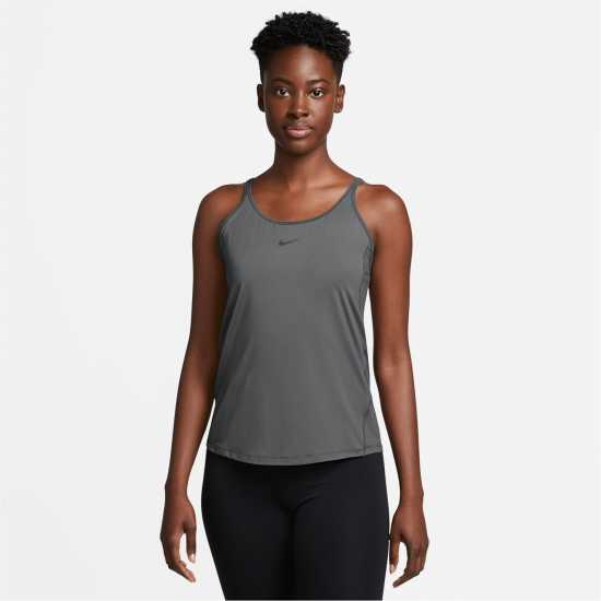Nike One Classic Women's Dri-Fit Strappy Tank Top Желязно сиво 