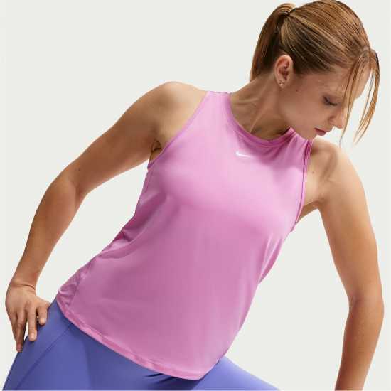 Nike One Classic Women's Dri-Fit Fitness Tank Top Light Magenta Nike One Classic Women's Dri-Fit Fitness Tank Top Light Magenta