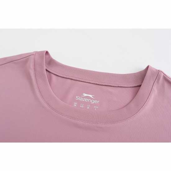 Slazenger Training T-Shirts Womens Розово Дамски дрехи за фитнес