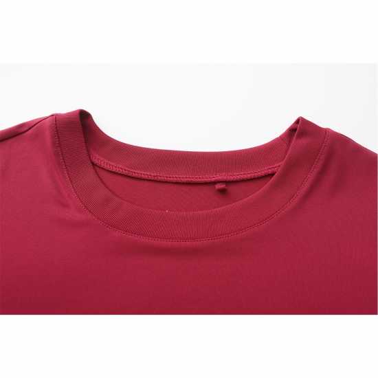 Дамски дрехи за фитнес Slazenger Training T-Shirts Womens Бордово Slazenger Training T-Shirts Womens Бордово Дамски дрехи за фитнес