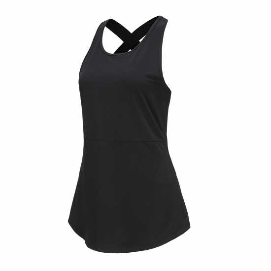 Дамски дрехи за фитнес Slazenger Дамски Потник Vest Ladies Черно Slazenger Дамски Потник Vest Ladies Черно Дамски дрехи за фитнес