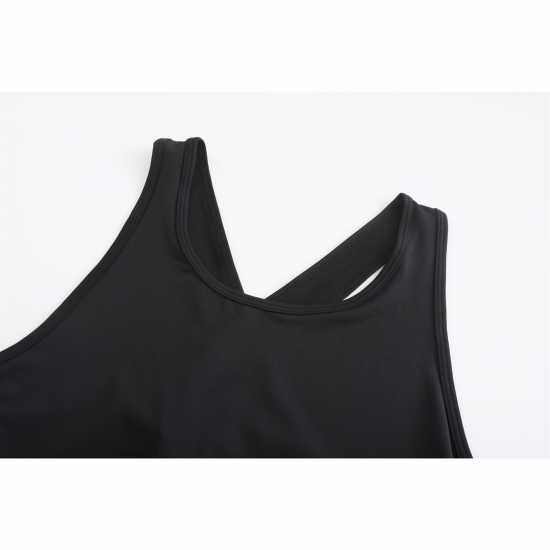 Дамски дрехи за фитнес Slazenger Дамски Потник Vest Ladies Черно Slazenger Дамски Потник Vest Ladies Черно Дамски дрехи за фитнес