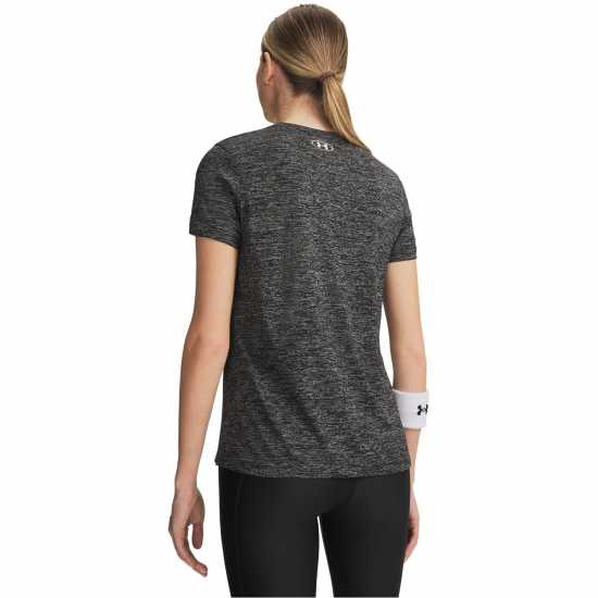 Under Armour Tech Twist Short Sleeve Womens Черна Въртене Under Armour Tech Twist Short Sleeve Womens Черна Въртене