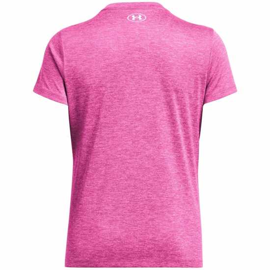 Under Armour Tech Twist Short Sleeve Womens Революционен розов Дамски дрехи за фитнес