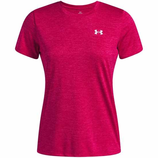 Under Armour Tech Twist Short Sleeve Womens Сенчеста Фуксия 