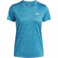 Under Armour Tech Twist Short Sleeve Womens Ether Blue Under Armour Tech Twist Short Sleeve Womens