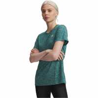 Under Armour Tech Twist Short Sleeve Womens Rack Green Under Armour Tech Twist Short Sleeve Womens