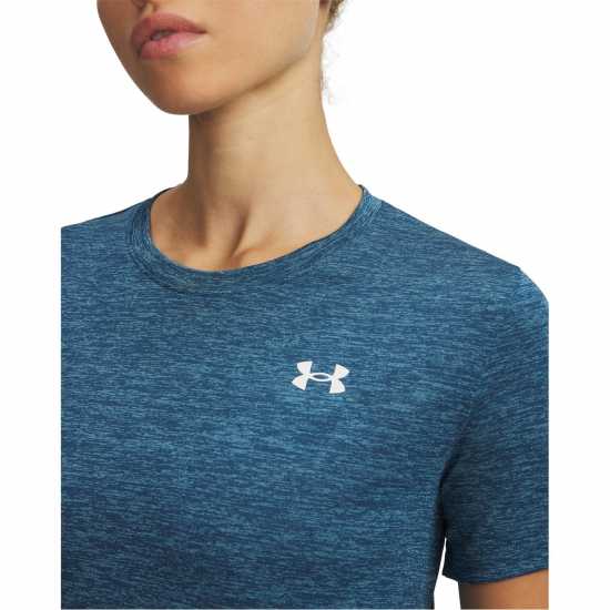 Under Armour Tech Twist Short Sleeve Womens Wham Blue Under Armour Tech Twist Short Sleeve Womens Wham Blue