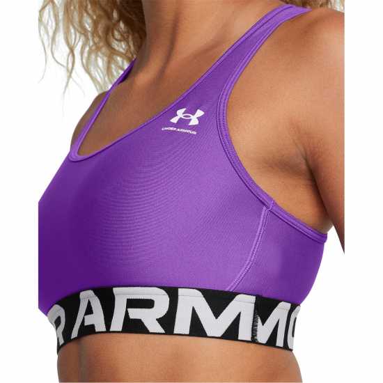 Under Armour Heatgear® Armour Mid Branded Sports Bra Women' Лилаво 
