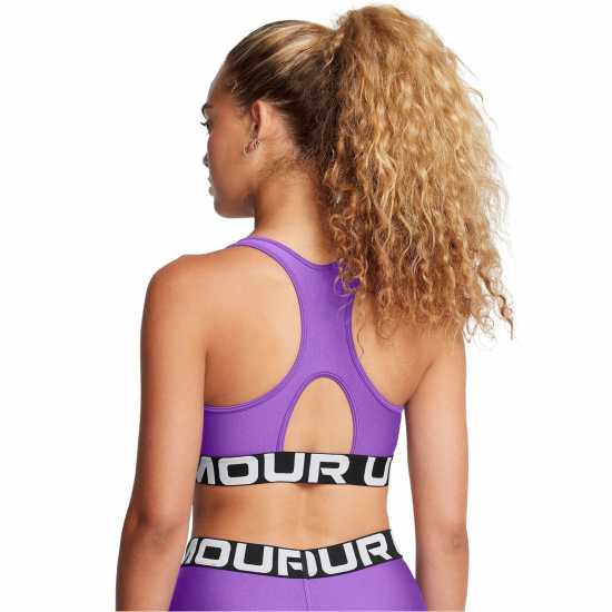 Under Armour Heatgear® Armour Mid Branded Sports Bra Women' Лилаво 