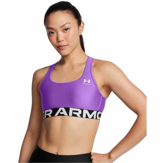 Under Armour Heatgear® Armour Mid Branded Sports Bra Women' Лилаво 