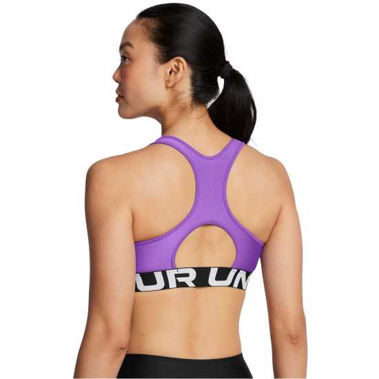 Under Armour Heatgear® Armour Mid Branded Sports Bra Women' Лилаво 