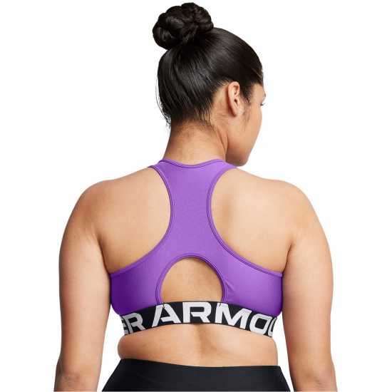 Under Armour Heatgear® Armour Mid Branded Sports Bra Women' Лилаво 