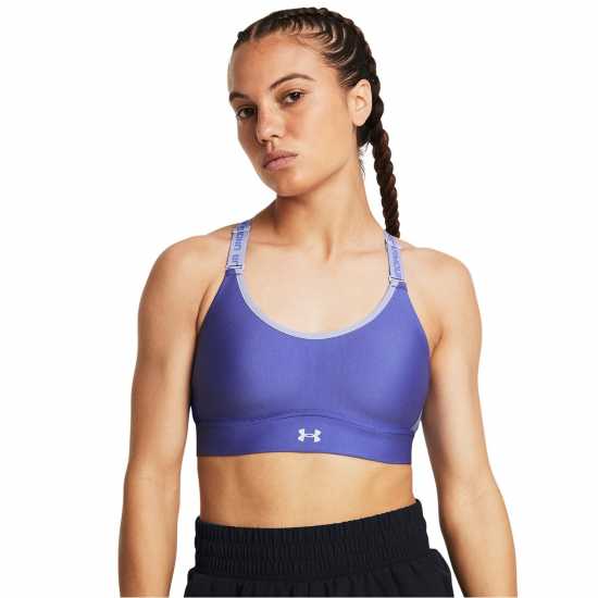 Under Armour Women's Infinity Medium Impact Sports Bra Звездна светлина 