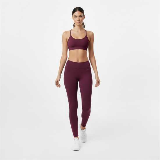 Usa Pro Core High Rise Seamless Tights Womens Dark Cherry 