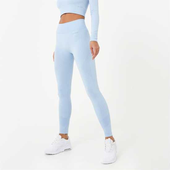 Дамски клинове за фитнес Usa Pro High Rise Seamless Tights Womens Брунера Синьо Usa Pro High Rise Seamless Tights Womens Брунера Синьо Дамски клинове за фитнес