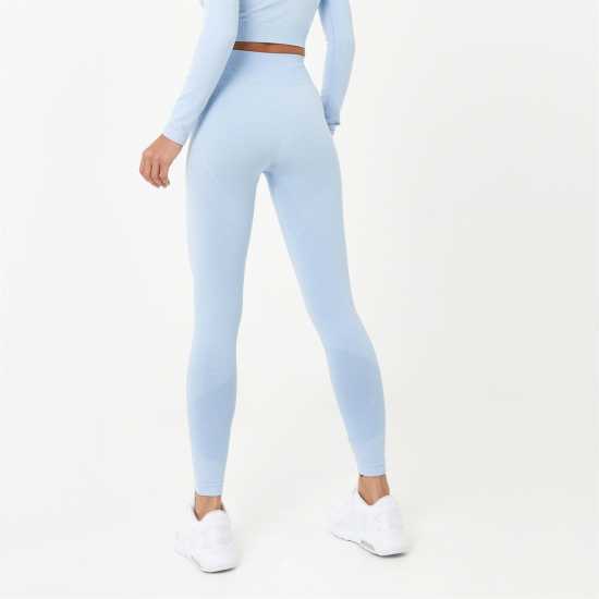 Дамски клинове за фитнес Usa Pro High Rise Seamless Tights Womens Брунера Синьо Usa Pro High Rise Seamless Tights Womens Брунера Синьо Дамски клинове за фитнес