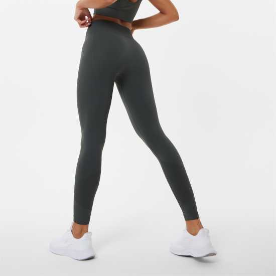 Usa Pro High Rise Seamless Tights Womens Хаки Дамски клинове за фитнес