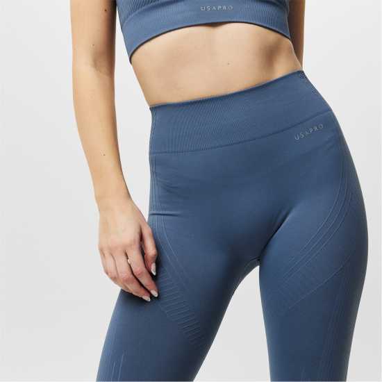 Usa Pro Core High Rise Seamless Tights Womens Буря 