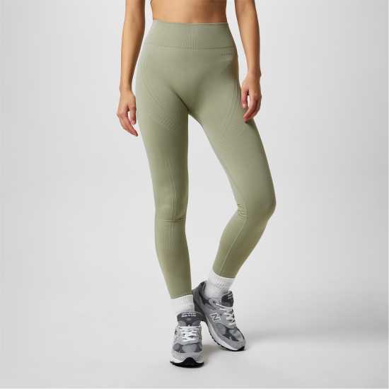 Дамски клинове за фитнес Usa Pro High Rise Seamless Tights Womens Чай Usa Pro High Rise Seamless Tights Womens Чай Дамски клинове за фитнес