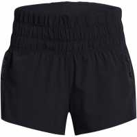 Under Armour Run Anywhere Shorts Черно/Черно/Бяло Дамски клинове за фитнес
