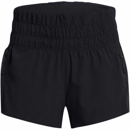 Under Armour Run Anywhere Shorts Черно/Черно/Бяло Дамски клинове за фитнес