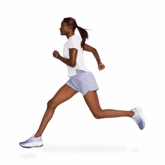 Under Armour Launch Elite Shortsleeve Бяло/Отразително Дамски дрехи за фитнес