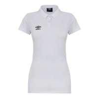 Umbro Women's Club Essential Polo White/Black Дамски тениски с яка